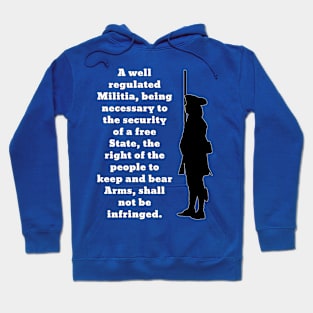 Second Amendment Militia Man (Back Print) Hoodie